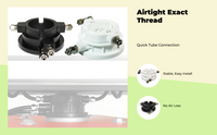 Air Control Valve, Tire Changer Machine Parts, High Durability Fitting Adapters, Metal, Compatible Replacement