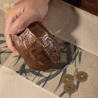 Brass Money Turtle Figurine Copper Turtle Shell Handheld Ornament