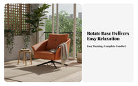 Upholstered rotating Armchair Italian design Lounge Chair Modern Design Comfortable for Interior Designers, Bedroom, Home Office