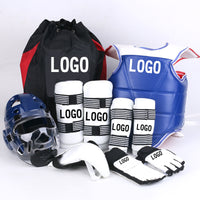 Taekwondo Protective Gear Set for Training and Competition - Thickened Head, Chest, and Limb Protectors