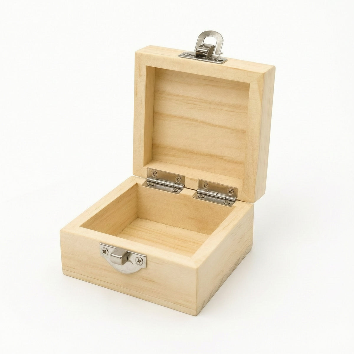 Wooden Box with Latch Small Wooden Jewelry Box Safeguarding for Collectors