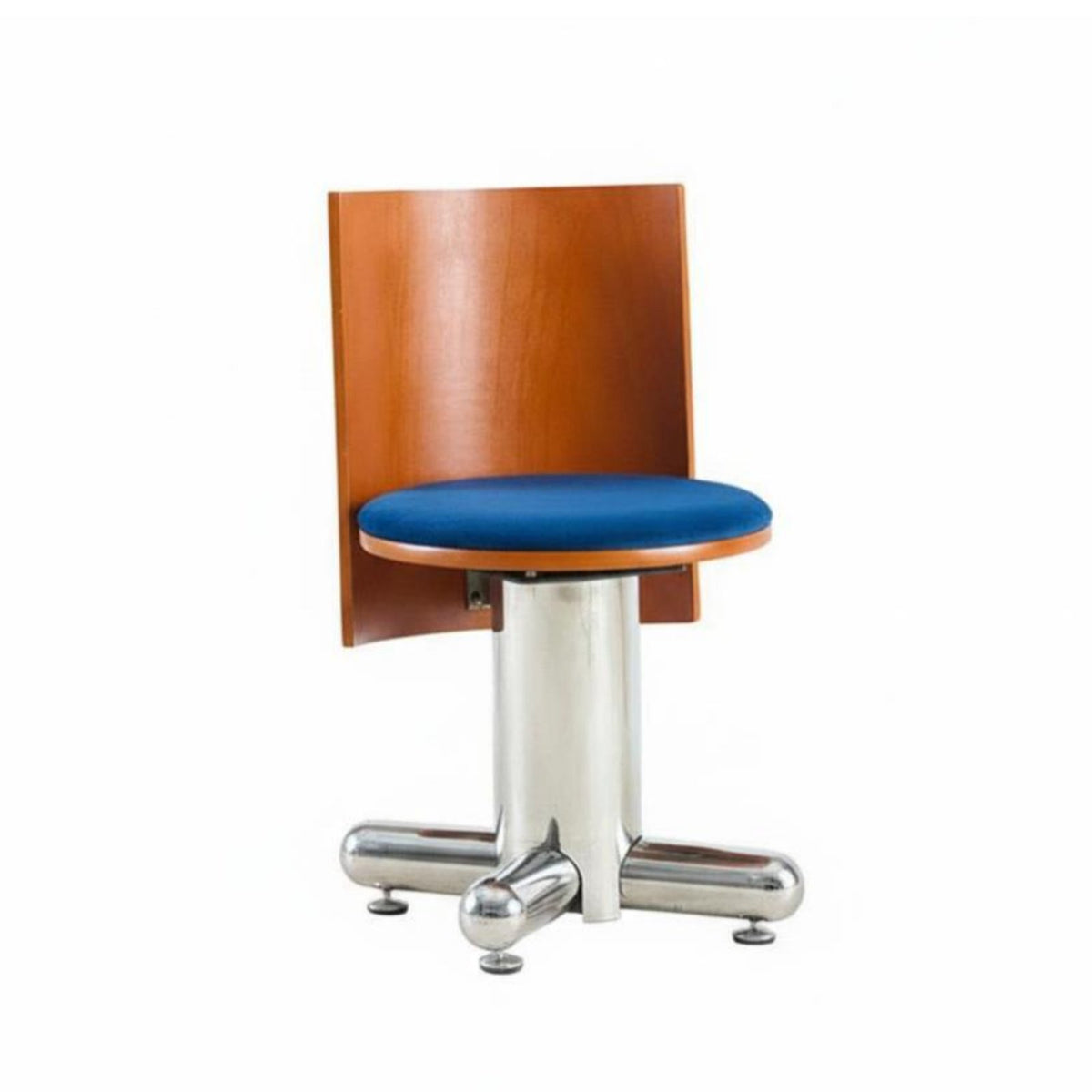 Upholstered Rotating Chair Bauhaus Inspired Indoor Furniture Versatile Vintage Design for Students, Adults, Study Room, Bedroom