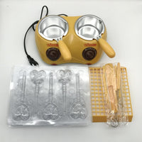 Electric Double Pot Chocolate Melting Machine for Home Use, Constant Temperature Wax and Soap Base Melter
