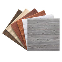 3D Wood Grain Self-Adhesive Foam Wall Stickers for Kids' Room & Living Room Decor