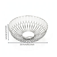 Stainless Steel Fruit Basket Lightweight Wire Fruit Basket Versatile Wire Bowlfor Kitchen Counter