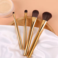 Zhuoerya 4-Piece Makeup Brush Set with Storage Bag for Powder, Concealer, Eyeshadow
