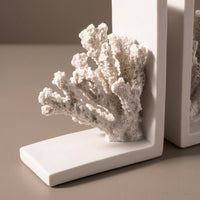 Coral Bookends Coastal Bookends with Coral Minimalist for Readers