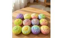 12 Pieces Stress Relief Bao Bun Squishy Sensory Bun Squishy Satisfying PU Press Toy Compact for Students