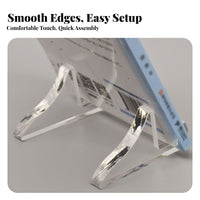 Acrylic Photo Frame Stand Tool Assembly Acrylic Display Support Simple to Clean Certificate Display Easel for Home Decor