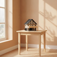 1/64 House Model Featuring a Balcony Architectural Scale Model House Detailed Miniature Villa for Hobbyists, Diorama
