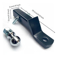 Heavy Duty ATV Tow Hitch Kit Finish Trailer Tongue Coupler Hitch Ball Mount for Go-Kart Owners