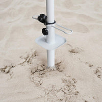 Portable Iron Spiral Beach Umbrella Ground Anchor Stand for Outdoor Sunshade