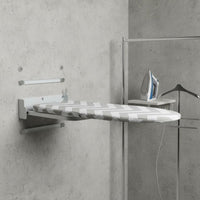Wall-Attached Ironing Board Space Saving Fold down Ironing Board Sturdy Frame Home Utility for Wardrobe, Closet, Laundry Room