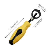 Manual Steel Stamp Clamping Handle Secure Stamp Holder with Rubber Grip Non-Slip Tool Ergonomic for Machinists, Jewelers, Craftsmen, Workshops, Leather Crafting