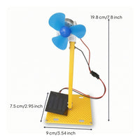 School Project Solar Fan Model Educational Solar Propeller Model with Stand STEM DIY Fan Kit Hands-on for Students, Kids, Hobbyists, Classroom, Home Learning