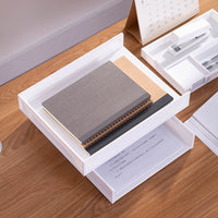 Stackable A4 Document Tray Organizer for Desk, Single Layer Letter Holder