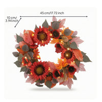 Wreath with Sunflowers Layered Sunflower Wreath Dense for Thanksgiving, Entryway
