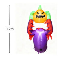 Inflatable Pumpkin Halloween Inflatable Pumpkin Inflatable with Power Cord Outdoor Spooky for Homeowners, Yard, Lawn