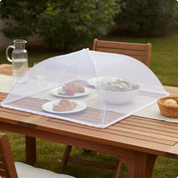 Foldable Food Net Shielded Mesh Meal Protector Easy to Clean for Commercial