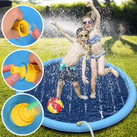 Pet Sprinkler Pad Splash Play Mat for Dogs & Kids, Outdoor Non-Slip Wading Pool