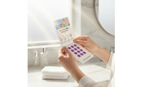 12 Pieces Detection Sticker with Color Card Violet for Beach, Kids