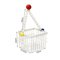 Space-Saving Wire Storage Basket with Suction Cups for Bathroom, Shower, Kitchen, Vanity