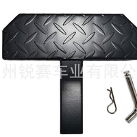 2-Inch Trailer Hitch Step Pedal, Iron and Aluminum, Universal Fit