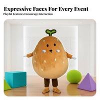 Cartoon Potato Suit Walkable Design Mascot Costume Funny Outfit