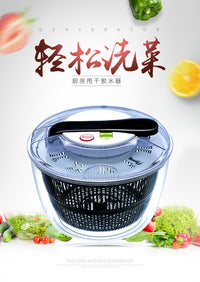 按压式沙拉甩干甩水机淘洗菜盆脱水洗菜沥水篮家用茶几水果盘神器