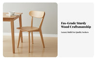 Wooden Stool with Backrest Quiet Non-Slip Feet High-Back Side Chair for Families