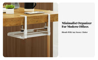 clamp-on beneath-desk holder Large Capacity Hanging Tray Sturdy for telecommuting Workers