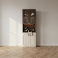 Dining Room Buffet Cabinet French Vintage Design Freestanding Sideboard Large Capacity Sideboard with Hutch
