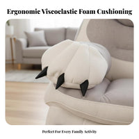 Memory Foam Cushion Feline-Shaped Armchair Adjustable Reclining Multi-Function Recliner Oversized Design Lounge Chair 360° Swivel and Rocking for People Seeking Relaxation, Seniors, Home Theater Enthusiasts, Bedroom, Office