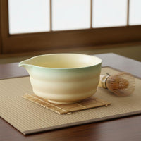 8 Pieces Handmade Craftsmanship Matcha Bowl and Whisk Set Coarse Pottery Texture Japanese Matcha Tea Set Food-Grade Easy to Clean for Beginners