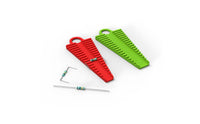 Evenly Shaped Shaping Resistor Lead Bending Tool Sturdy Plastic Resistor Lead Bender Precise Wide Compatibility for Soldering Prep