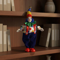 Ceramic Clown Doll Collectible Ceramic Clown Figurine High Quality for Shelf