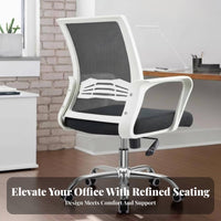 Drafting Chair with Foot Footrest 360-Degree Swivel for Reception Desk
