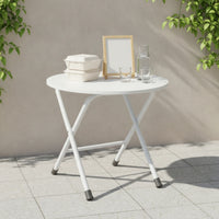 Foldable Folding Table with Metal Legs Compact Folding Table Portable Furniture Lightweight for Dorm Rooms