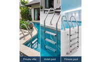 Stainless Steel Pool Ladder Step with Screws Universal Pool Ladder Step Replacement Sturdy Hardware Corrosion-Resistant