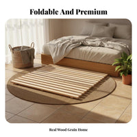 Rollable Slat Foundation hush-quiet foundation interlinked Bed Slats for Students, Renters