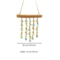 Sun Catcher with Crystals Sparkling Ornament Boho for Window, Bedroom