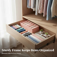 3 Pieces 3-Piece Underwear Box Set Foldable Closet Divider sturdy for Dorm Room