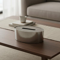 Horsehair Tissue Holder French Style Luxury Tissue Box Decorative Accent Stainless Steel Napkin Box for Hotel