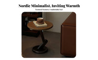 Round Pedestal Accent Table Stable Base Pedestal Drink Table Rounded Edges