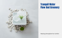 Modern Minimalist Glass Feng Shui Desktop Water Feature, Creative Home Office Decor