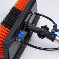 3-in-1 Solar Panel Cleaning Brush Telescoping Water Fed Pole Brush Extendable Cleaner No Ladders for Homeowners