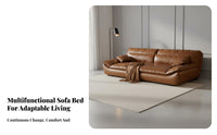 transformable Loveseat Bed Multi-Functional Boat-Shaped Futon Bed Foldable Sleeper Sofa for Apartment Dwellers, Young Adults, Small Spaces, Office