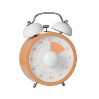 Tabletop Twin-Bell Timer Retro-Style Mechanical Timer with Bells Portable Small for Study
