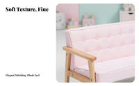 Padded Toddler Chair Soft and Comfortable Miniature Tufted Armchair for Toddlers