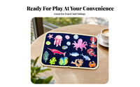 Sewn-on Ocean Felt Activity Board Matching Foldable Felt Play Board Interactive Learning for Children